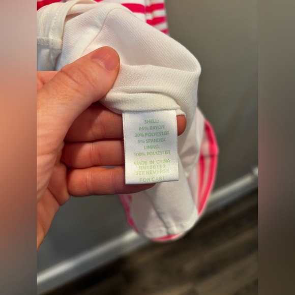 Lilly Pulitzer White and Pink Fit and Flare Mini Dress boat midi medium resort - Picture 12 of 16